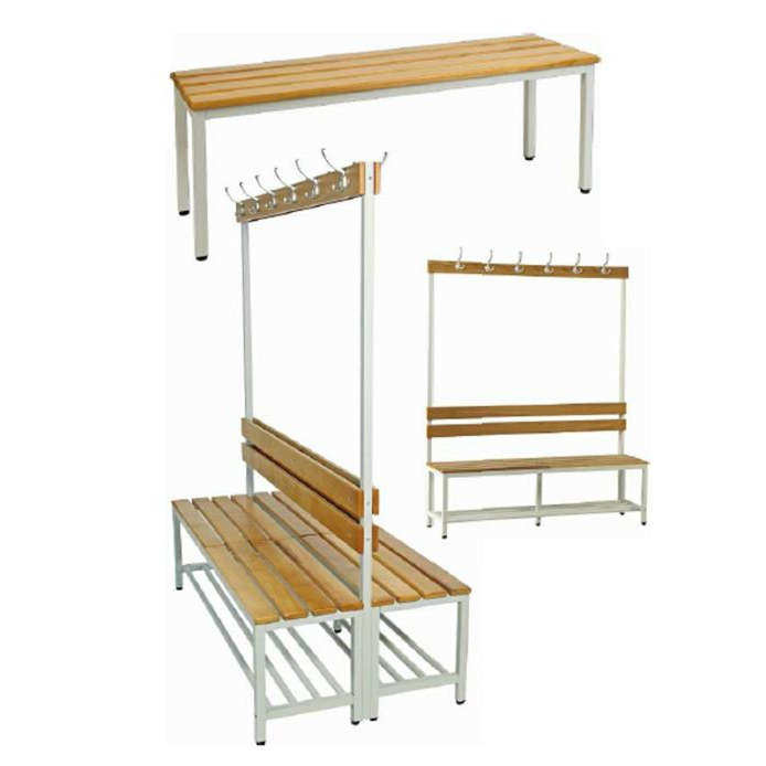 Customized Hanging Clothes Locker Bench Bathroom Bench Gym Locker Bench Storage Cabinet Changing Rack