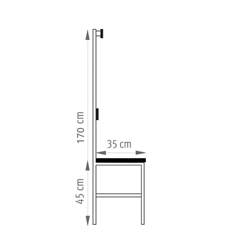 3-in-1 Entryway Bench with Coat Rack and Shelf - Industrial Style Hall Tree for Gyms & Locker Rooms