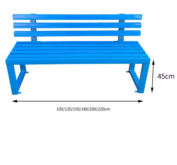 Wholesale Multicolor Slatted Outdoor Bench Set – Commercial Grade Seating for Parks, Schools & Urban Spaces