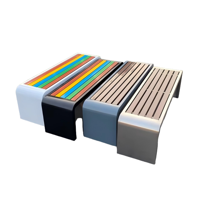 Wholesale Modular Outdoor Bench Collection – Commercial Grade Colorful & Neutral Slatted Seating for Public Spaces