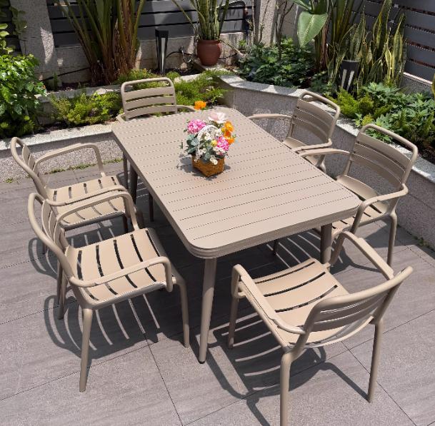 Modern All-Aluminum Outdoor Dining Set - Durable Patio Furniture for Backyards