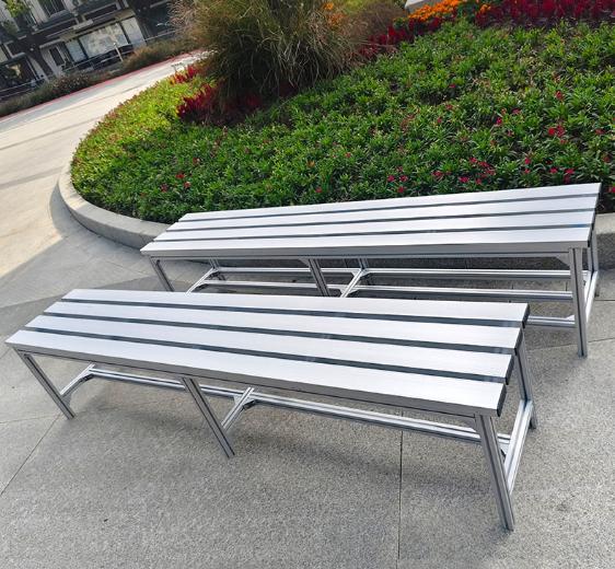 Heavy-Duty Aluminum Outdoor Bench - Weather Resistant & Durable