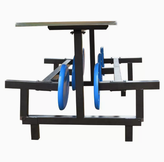 Foldable Large Canteen Dining Table and Chairs Six-Seater Fast Dining Table and Chairs Modern Simple School Connected Rectangular