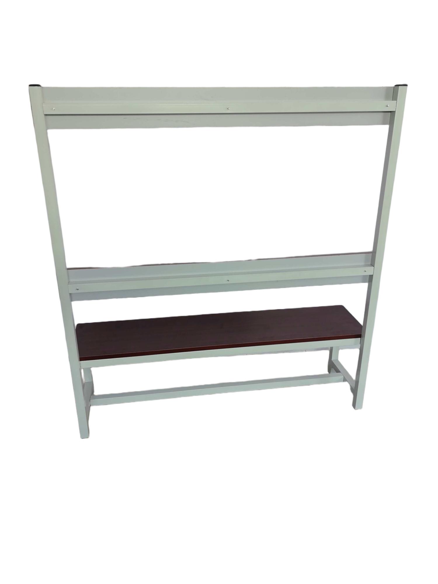 3-in-1 Entryway Bench with Coat Rack and Shelf - Industrial Style Hall Tree for Gyms & Locker Rooms