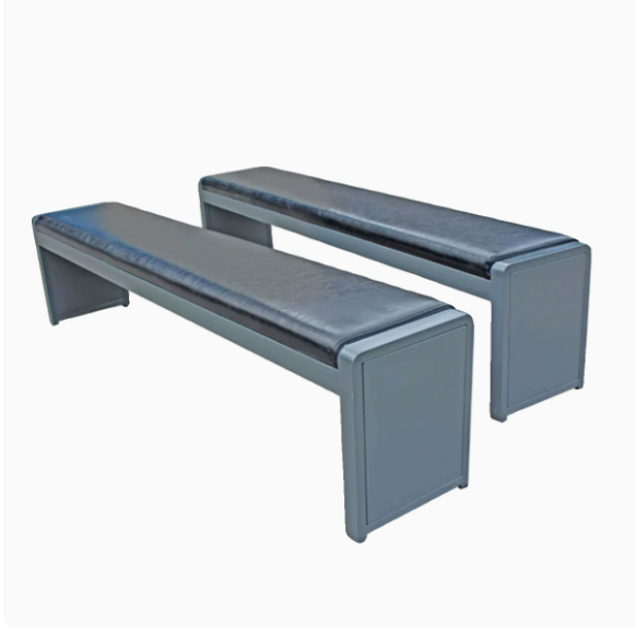 Soft Padded Long Bench Sofa Stool Bathroom Changing Stool Shoe Changing Stool Mall Gym Long Bench with Backrest and Soft Padding