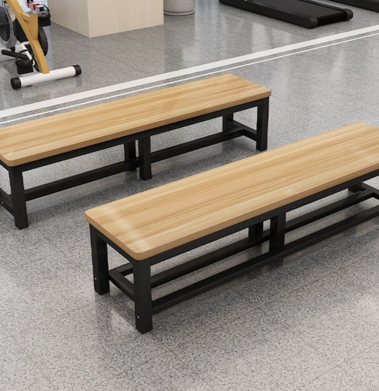 Steel and Wood Long Bench, Long Stool, Mall Wooden Bench, Bathroom Stool, Shoe Changing Stool, Locker Room Stool, Bench, Dining Table Stool, Rest Stool