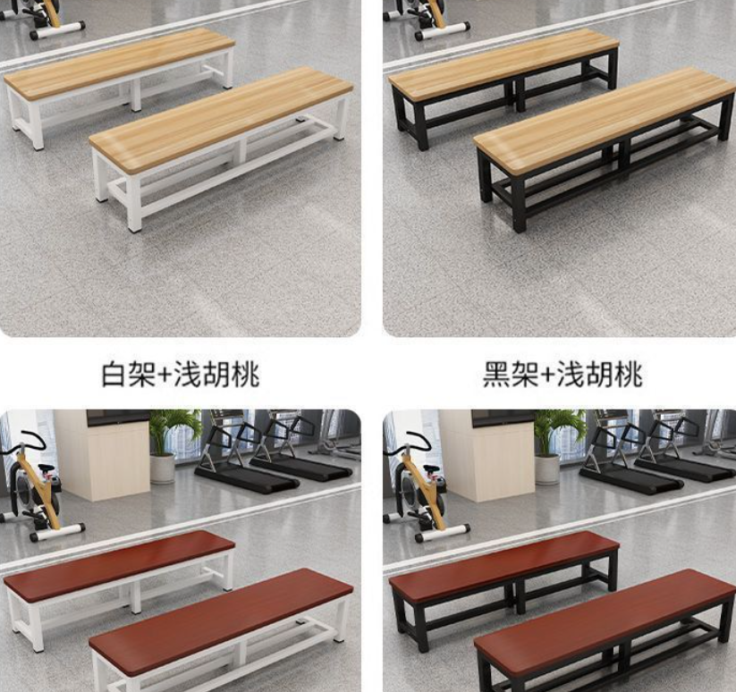 Steel and Wood Long Bench, Long Stool, Mall Wooden Bench, Bathroom Stool, Shoe Changing Stool, Locker Room Stool, Bench, Dining Table Stool, Rest Stool