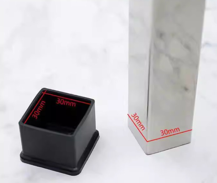 Table and Chair Square Rectangular Leg Covers Thickened End Caps Plastic Round Anti-Slip