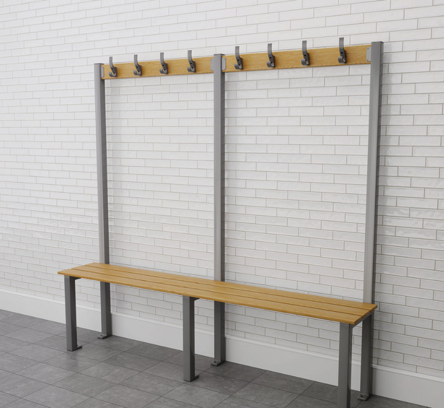 Double Sided Island Bench Seat - Solid Wood Waterproof Indoor Outdoor for Kitchen Patio Dining