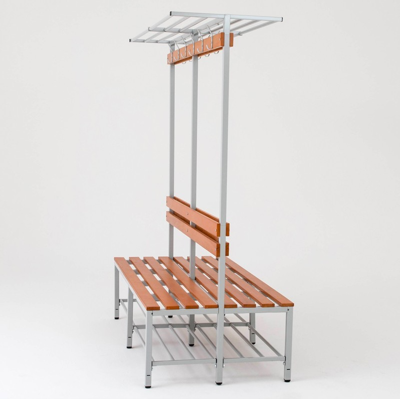 3-in-1 Entryway Hall Tree with Coat Rack, Shoe Storage Bench & Top Shelf - Wood & Metal Frame Organizer for Hallway, Foyer