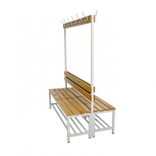 Customized Hanging Clothes Locker Bench Bathroom Bench Gym Locker Bench Storage Cabinet Changing Rack