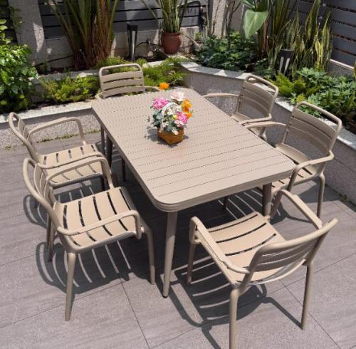 Modern All-Aluminum Outdoor Dining Set - Durable Patio Furniture for Backyards