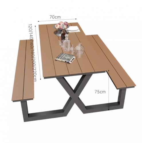 Commercial Grade Outdoor Picnic Table & Bench Set - Weather Resistant Patio Dining Furniture for Restaurants & Parks