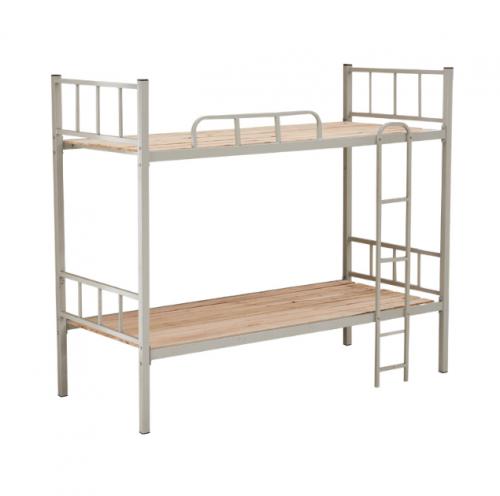 Double Decker Bed Square Tube Iron Frame Bed Double Layer Iron Art Bed High and Low Bed Double Bed Student Dormitory Bed Thickened Bed Frame