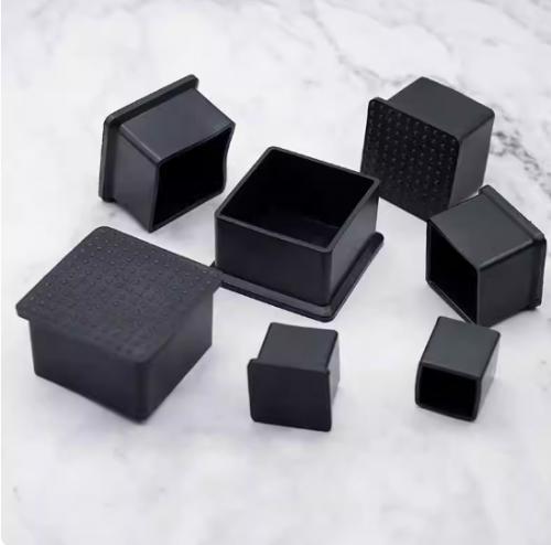 Table and Chair Square Rectangular Leg Covers Thickened End Caps Plastic Round Anti-Slip